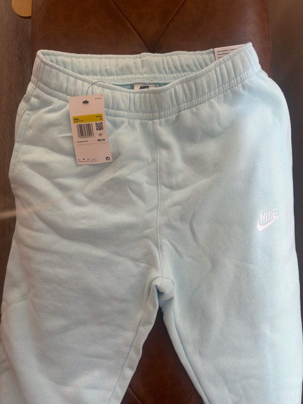 Nike Men’s Pale Blue Fleece Joggers - NWT